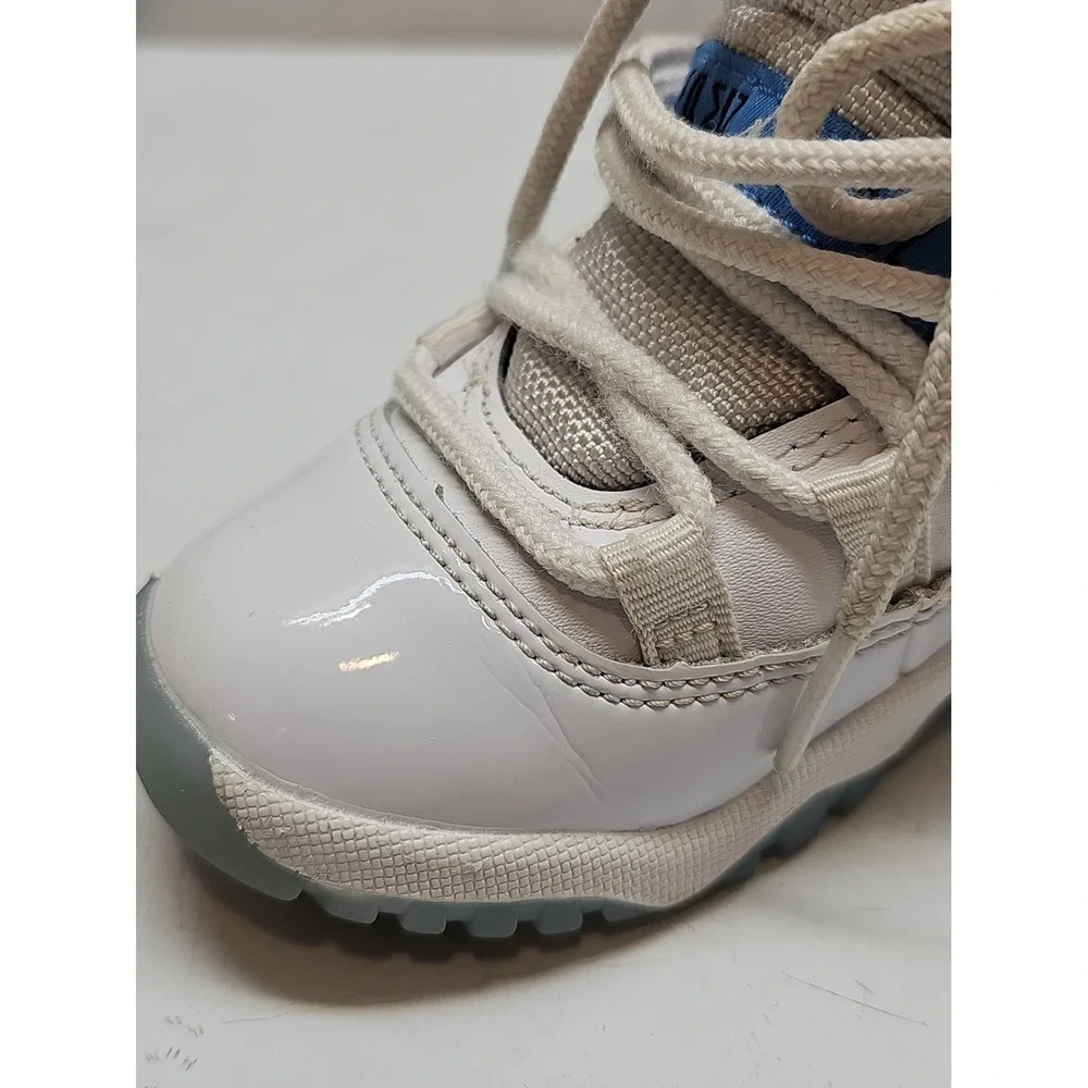 Jordan 11 Retro Legend Blue, White, Black, Toddler Size 12C Sneaker